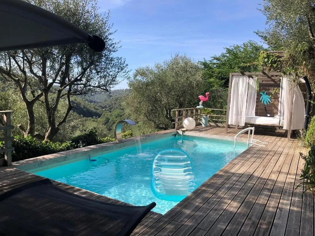 Semesterbostad Cottage Provencal 3 Chambres Piscine Spa Nature & Calme Colomars